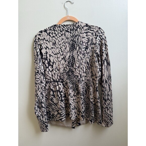 INC International Concepts All Over Sequin Animal Print Cardigan Sweater XL - Picture 2 of 4